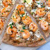 Shrimp pizza