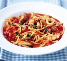 Red Sauce Seafood Pasta