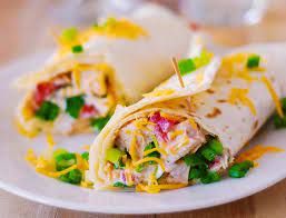 Cheddar chicken tortilla