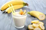 Milk and banana cocktail
