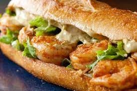 Shrimp With Butter and Garlic Sandwich