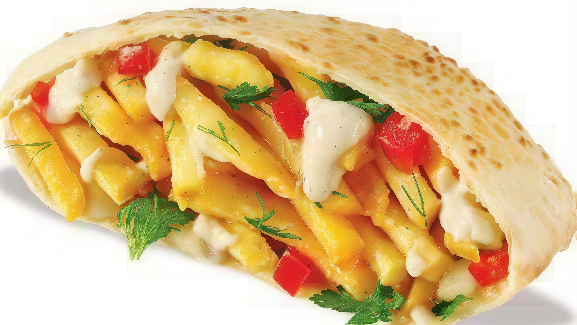 shami cheese with potatoes