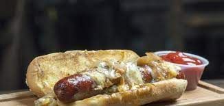 Sausage and cheese sandwich