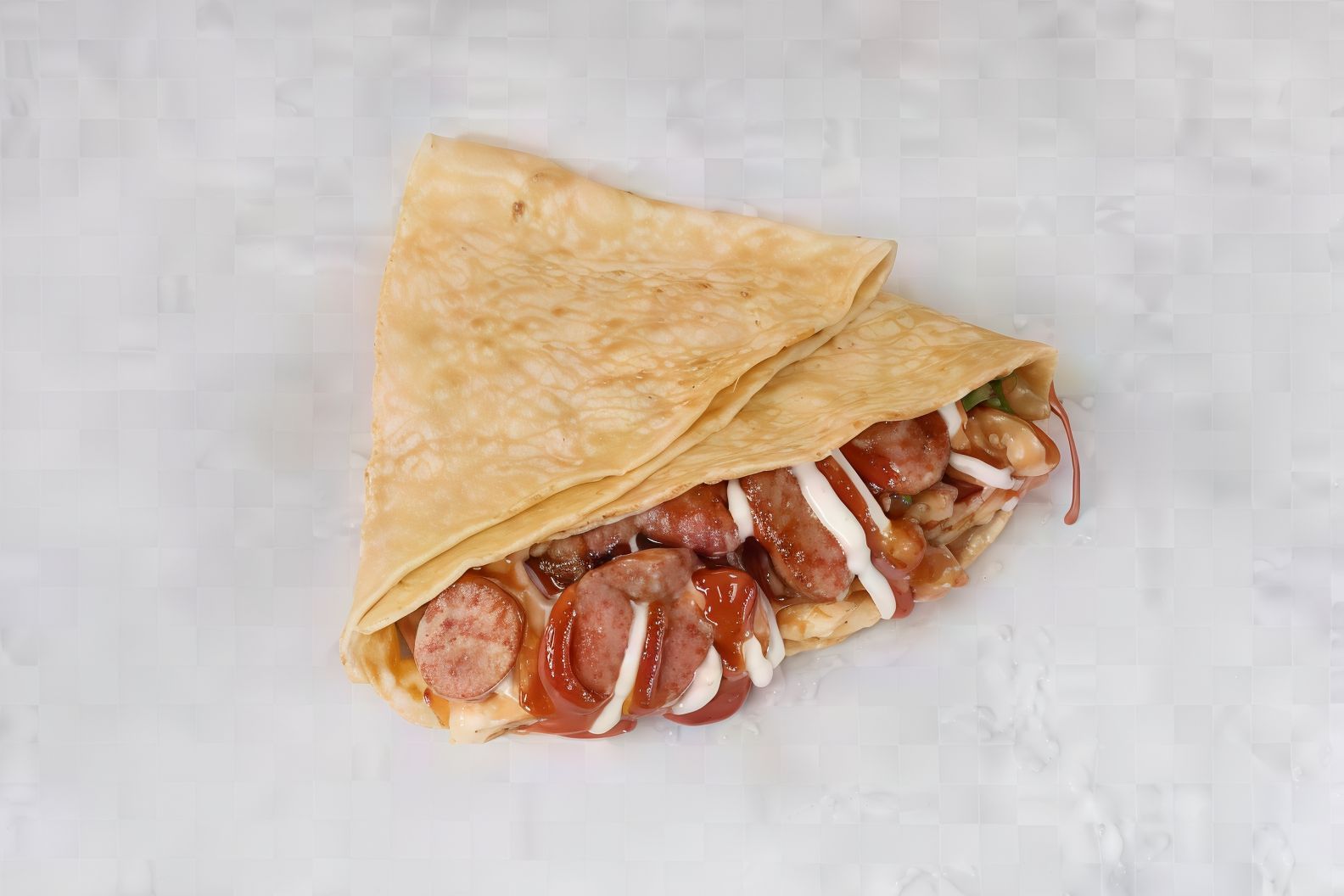 Hot Dog Crepe