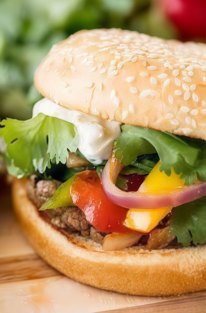 Fajita Burger Sandwich