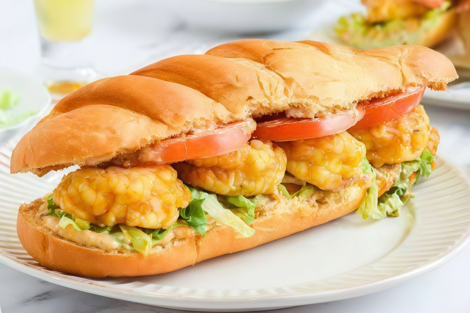Shrimp Pane Sandwich