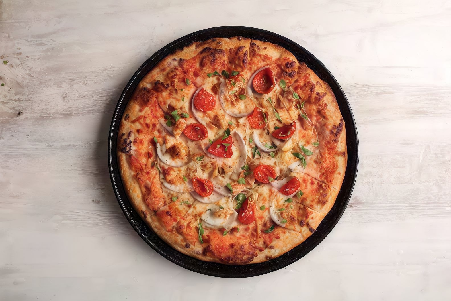 Chicken Pane Pizza