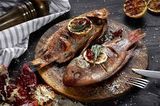 Grilled Mullet With Oil and Lemon Meal