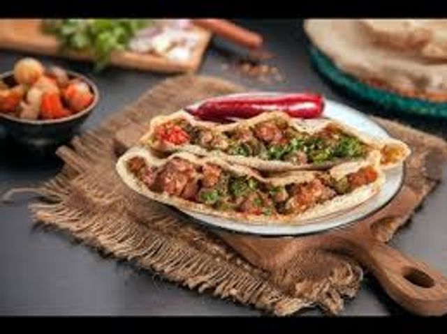 Falafel With Foul Sandwich