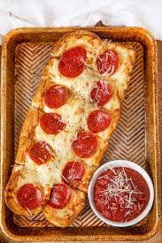 Garlic Bread, Cheese And Pepperoni