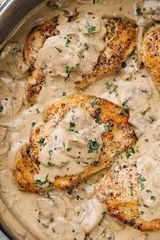 Grilled Chicken With Mushroom Sauce