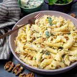 Spinach And Blue Cheese With White Sauce