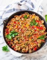 Sausage With Rice Meal