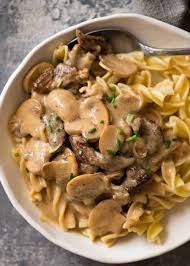 Beef stroganoff