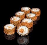 Fried Salmon Hoso Maki