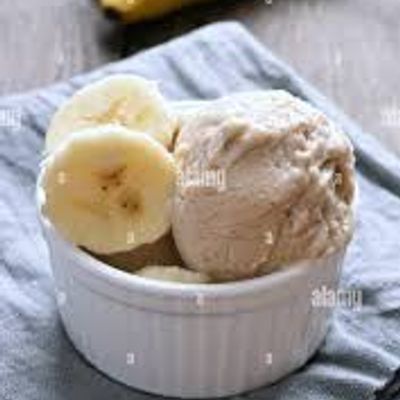 Banana Slices And Ice Cream