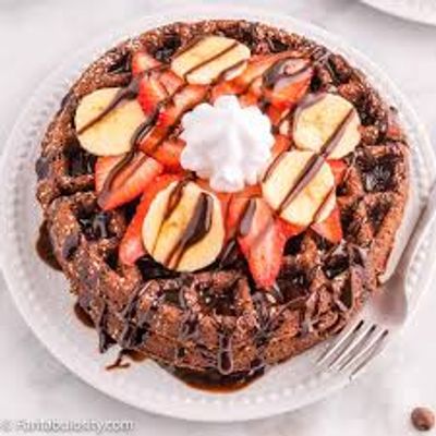 Waffle Chocolate Fruit