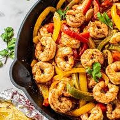 Fried/fajita seafood mix meal