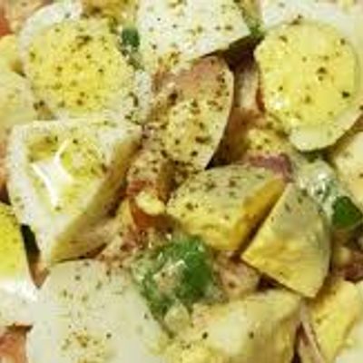 Oil and Tahini Boiled Egg