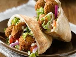 Stuffed falafel sandwich