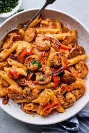 Cajun Shrimp Chicken Pasta