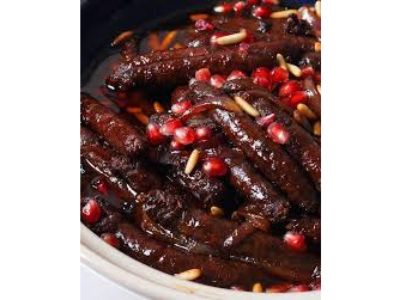 Baladi Sausage With Pomegranate Molasses