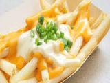 French Fries With Mozzarella Cheese Sandwich