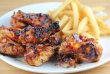 French Fries With Bbq Chicken Cup