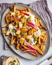 French Fries With Chicken Shawerma