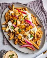 French Fries With Chicken Shawerma