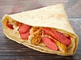 Crispy Chicken With Sausage Crepe