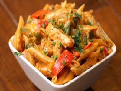 Chicken Fajita Platter With Pasta