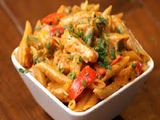 Chicken Fajita Platter With Pasta