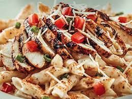 Smoked Chicken BBQ Platter With Pasta