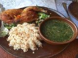 Molokhia With Fried Chicken Casserole