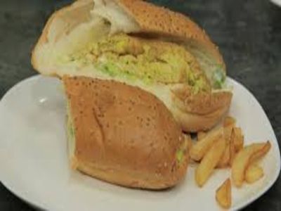 Plain Omelette Eggs Sandwich