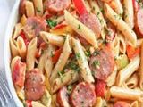 Penne Pasta With Oriental Sausage