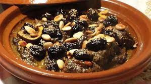 Beef With Plums And Almonds Casserole