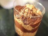 Nutella Chocolate Konafa With Ice Cream