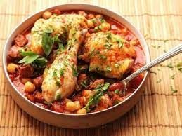 Chicken With Chickpeas Casserole