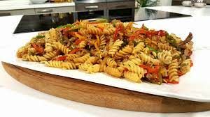 Veal With Pepper Pasta