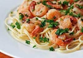 Shrimp With Basil Pasta
