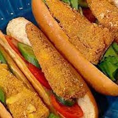 Petit Pain Fried Cheese Sandwich