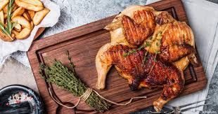 Whole Grilled Chicken With 5 Bread And Salad