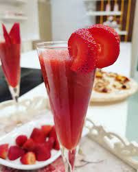 Pomegranate With Strawberry Cocktail