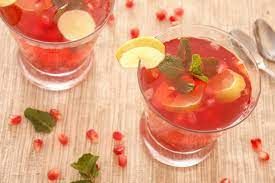 Pomegranate With Lemon Cocktail
