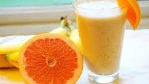 Orange With Banana And Apple Cocktail