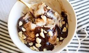 Peanut With Vanilla Ice Cream