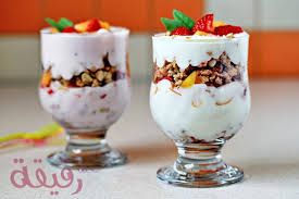 Fruit Yogurt Cut With Honey