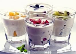 Yogurt With Fruits Juice
